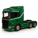 Miniatura Realista de Controle Remoto Caminhão Scania S540 6X4 + Carreta de Brinde (QUEIMA DE ESTOQUE) - BRANCO