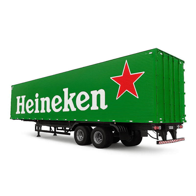 Miniatura Realista de Controle Remoto Caminhão Scania S540 6X4 + Carreta de Brinde (QUEIMA DE ESTOQUE) - VERMELHO