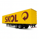 Miniatura Realista de Controle Remoto Caminhão Scania S540 6X4 + Carreta de Brinde (QUEIMA DE ESTOQUE) - VERMELHO