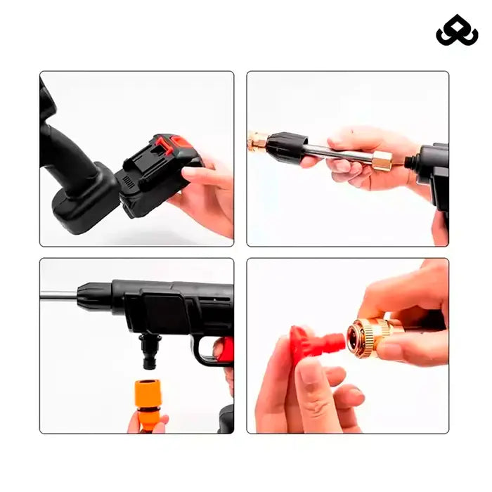 Lavadora de Pressão Portátil Sem Fios + Mangueira de 5M de Brinde - PowerWash™